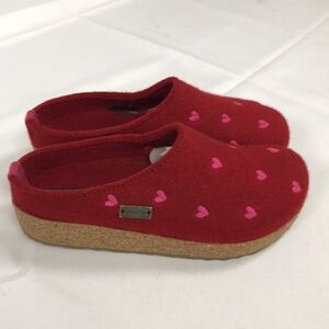 HAFLINGER Grizzly  Clog Wool Slipper size 36 (GER) womens 6 US